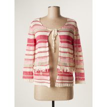 NO-NA - Gilet manches longues rose en acrylique - Femme - Taille 38 - Modz