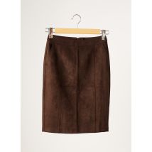 VERO MODA - Jupe mi-longue marron en polyester pour femme - Taille 34 - Modz