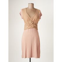 ST-MARTINS - Robe mi-longue rose en viscose - Femme - Taille 38 - Modz