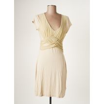 ST-MARTINS - Robe mi-longue beige en viscose - Femme - Taille 36 - Modz