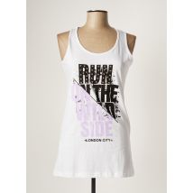 PLEASE - Tunique sans manche blanc en coton - Femme - Taille 38 - Modz