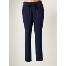 JULIE GUERLANDE - Pantalon droit bleu en polyester - Femme - Taille 38 - Modz