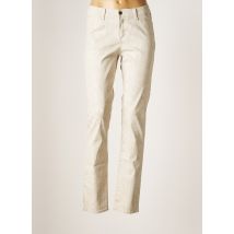 KANOPE - Pantalon droit beige en coton pour femme - Taille 40 - Modz