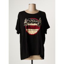 FIVE - T-shirt noir en coton - Femme - Taille 34 - Modz