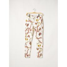 TOXIK3 - Pantalon 7/8 blanc en coton - Femme - Taille 36 - Modz