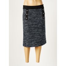 GARDEUR - Jupe mi-longue bleu en coton - Femme - Taille 40 - Modz