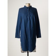 TUZZI - Robe mi-longue bleu en lyocell pour femme - Taille 44 - Modz