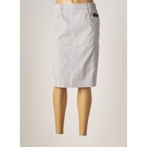 FRANK WALDER - Jupe mi-longue gris en coton - Femme - Taille 38 - Modz