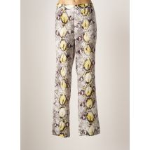 DIVAS - Pantalon large jaune en polyester pour femme - Taille 44 - Modz