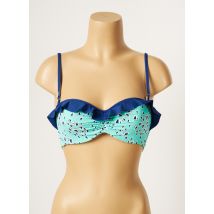 CHERRY BEACH - Haut de maillot de bain bleu en polyamide - Femme - Taille 95D - Modz
