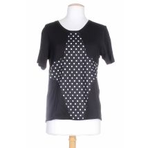 COLEEN BOW - T-shirt noir en viscose - Femme - Taille 40 - Modz