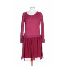 COLEEN BOW - Robe pull rouge en viscose pour femme - Taille 42 - Modz