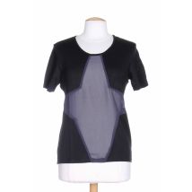 COLEEN BOW - T-shirt noir en viscose - Femme - Taille 42 - Modz