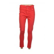 C'EST BEAU LA VIE - Pantalon 7/8 rouge en coton - Femme - Taille 38 - Modz