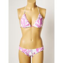 MANUEL CANOVAS - Maillot de bain 2 pièces rose en polyamide - Femme - Taille 38 - Modz