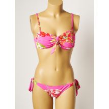 MANUEL CANOVAS - Maillot de bain 2 pièces rose en polyamide - Femme - Taille 38 - Modz