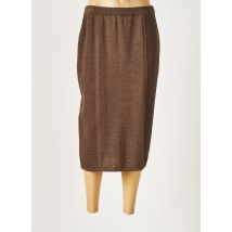 PAUPORTÉ - Jupe mi-longue marron en acrylique - Femme - Taille 42 - Modz