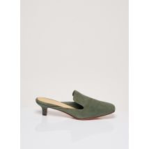 MARI GIUDICELLI - Mules/Sabots vert en cuir - Femme - Taille 40 - Modz