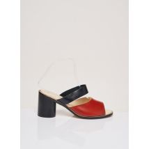 DEUX SOULIERS - Mules/Sabots noir en cuir - Femme - Taille 37 - Modz