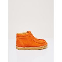 TINYCOTTONS - Baskets orange en cuir pour fille - Taille 33 - Modz