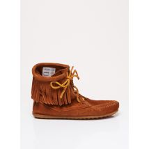 MINNETONKA - Bottines/Boots marron en cuir - Fille - Taille 18 - Modz