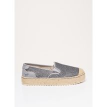 MUSTANG - Espadrilles gris en textile pour femme - Taille 37 - Modz