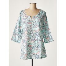 LA FIANCEE DU MEKONG - Tunique manches longues bleu en coton - Femme - Taille 34 - Modz