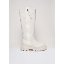 GIO+ - Bottes blanc en cuir pour femme - Taille 37 - Modz