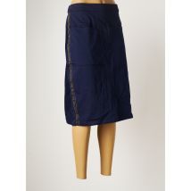 SIGNATURE - Jupe mi-longue bleu en coton pour femme - Taille 44 - Modz