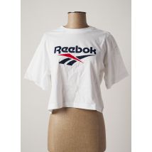 REEBOK - T-shirt blanc en coton pour femme - Taille 44 - Modz