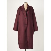 COMPTOIR DES COTONNIERS - Manteau long violet en laine pour femme - Taille 40 - Modz