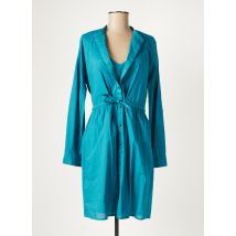 COMPTOIR DES COTONNIERS - Robe mi-longue bleu en coton - Femme - Taille 34 - Modz