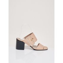 ATTILIO GIUSTI LEOMBRUNI - Mules/Sabots beige en cuir - Femme - Taille TU - Modz