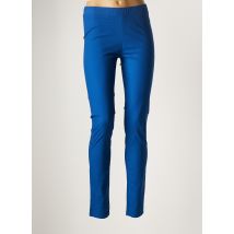 VILA - Pantalon slim bleu en coton pour femme - Taille 38 - Modz