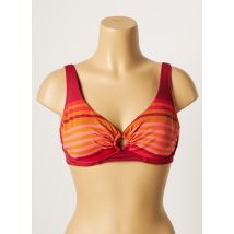 LOU - Haut de maillot de bain rouge en polyamide - Femme - Taille 100B - Modz