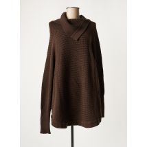 OVALE - Pull tunique marron en laine - Femme - Taille TU - Modz
