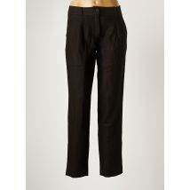 NINATI - Pantalon droit noir en lin pour femme - Taille 44 - Modz