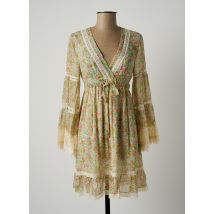 MARJOLAINE - Robe courte vert en soie - Femme - Taille 38 - Modz