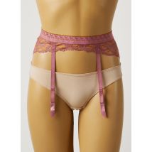 LOU - Guêpière/Porte-jarretelle rose en polyamide pour femme - Taille 36 - Modz