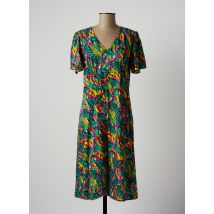MADE IN SENS - Robe mi-longue vert en viscose - Femme - Taille 36 - Modz