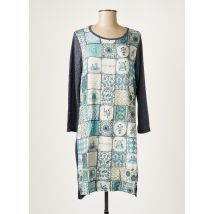 NICE THINGS - Robe mi-longue bleu en polyester - Femme - Taille 40 - Modz