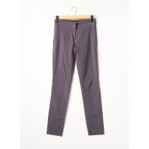 MY PANTS - Pantalon chino gris en coton - Femme - Taille 34 - Modz