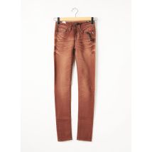 ONE GREEN ELEPHANT - Jeans coupe slim marron en coton - Femme - Taille 34 - Modz