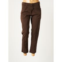 KILL DEAL - Pantalon droit marron en coton - Femme - Taille 34 - Modz
