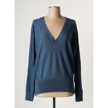 LAURENCE BRAS - Pull bleu en merinos - Femme - Taille 38 - Modz
