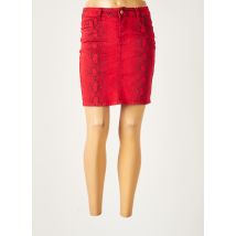 MISS JUSTING - Jupe courte rouge en coton - Femme - Taille 36 - Modz