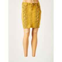 MISS JUSTING - Jupe courte jaune en coton - Femme - Taille 36 - Modz