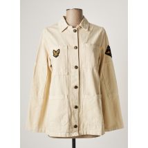 FIVE - Veste casual beige en coton - Femme - Taille 38 - Modz
