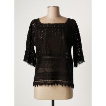 ATHÉ - Top noir en coton - Femme - Taille 38 - Modz
