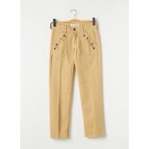 FIVE - Pantalon 7/8 beige en coton - Femme - Taille TU - Modz